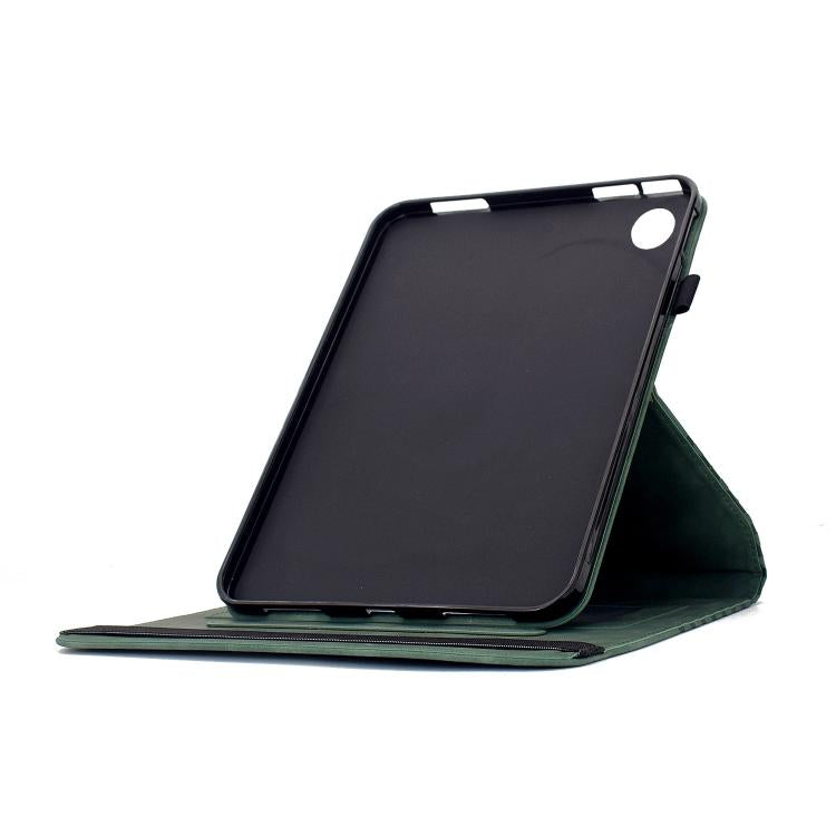 For Samsung Galaxy Tab A11+ / A9+ Rotatable Rhombus Embossed Smart Leather Tablet Case