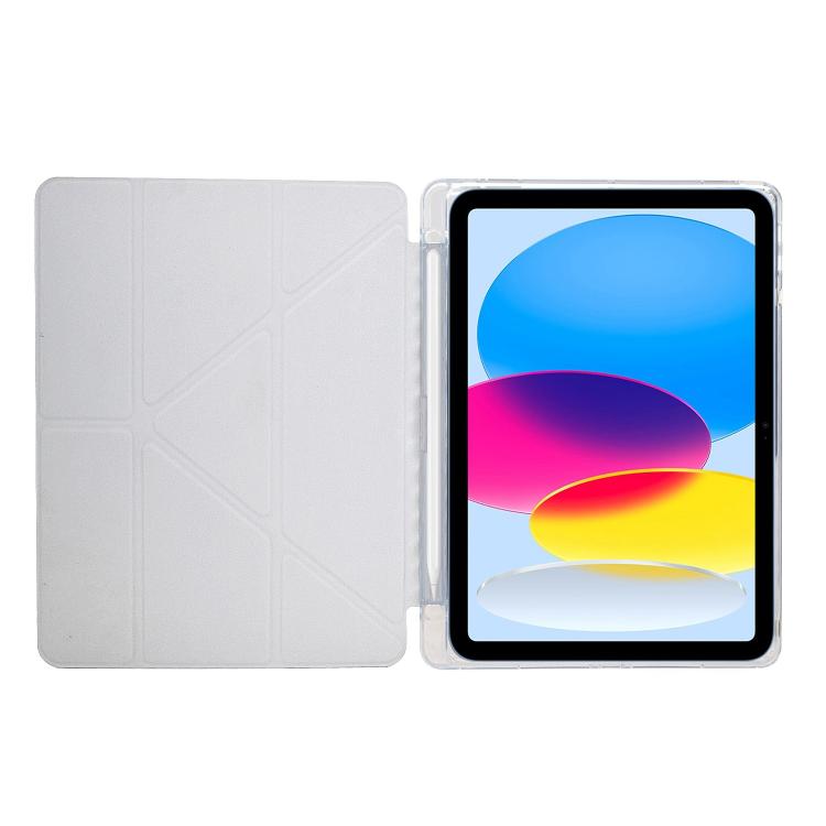 For iPad 2025 / 2022 Y-Fold Pyramid Texture Smart Leather Tablet Case