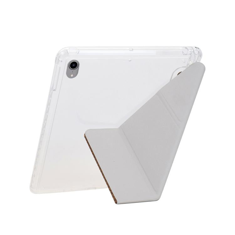 For iPad mini 2024 / mini 6 Y-Fold Pyramid Texture Smart Leather Tablet Case