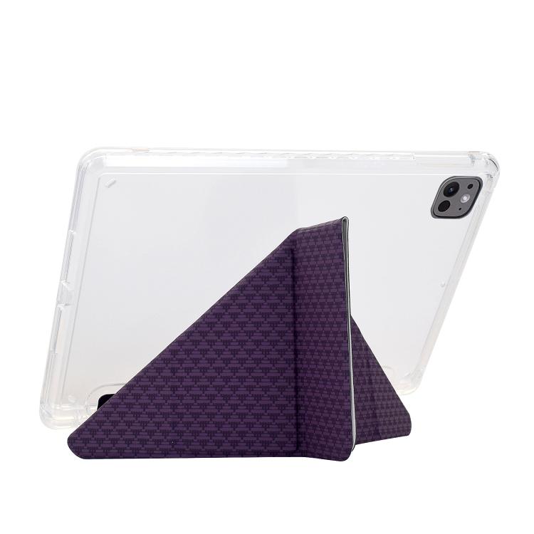 For iPad Pro 13 2025 / 2024 Y-Fold Pyramid Texture Smart Leather Tablet Case