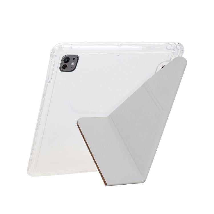 For iPad Pro 11 2025 / 2024 Y-Fold Pyramid Texture Smart Leather Tablet Case