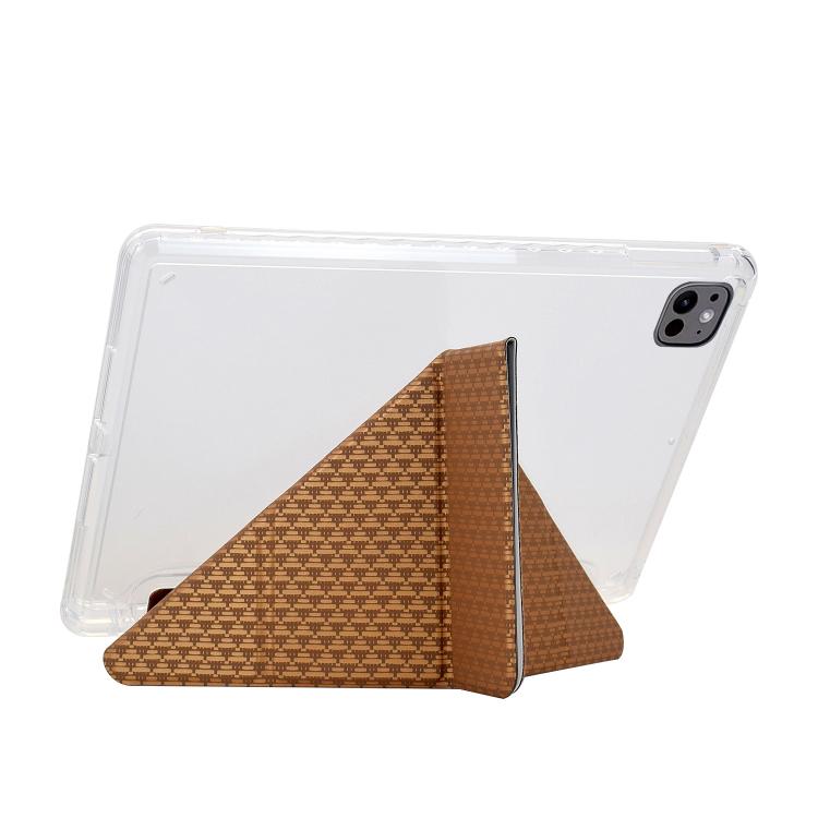For iPad Pro 11 2025 / 2024 Y-Fold Pyramid Texture Smart Leather Tablet Case