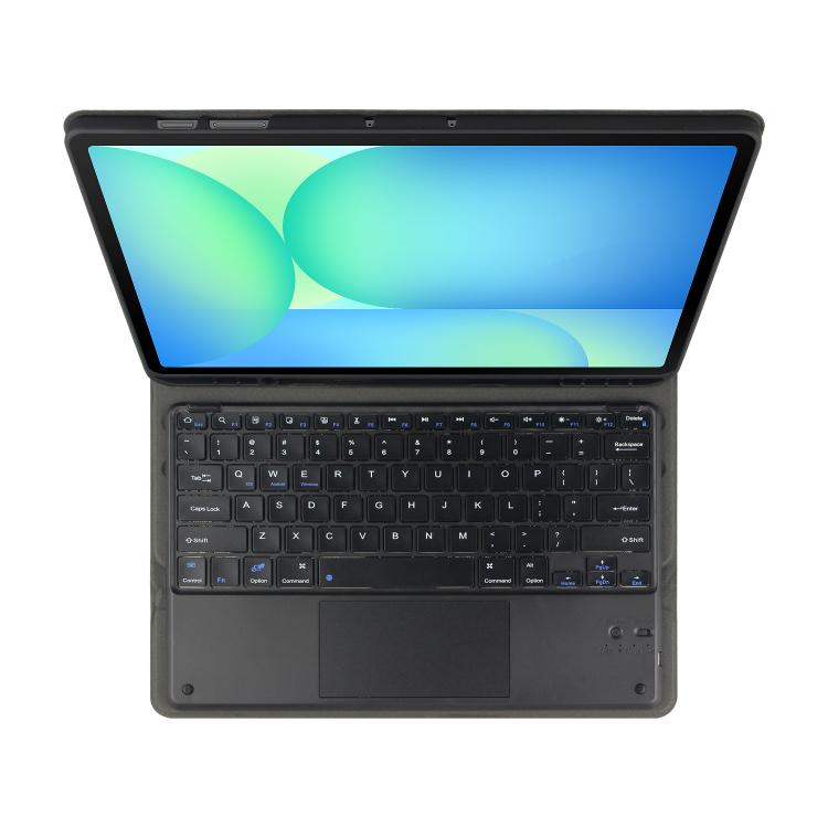 For Samsung Galaxy Tab S10 FE+ PSC-X620 Touchpad Bluetooth Keyboard Leather Tablet Case