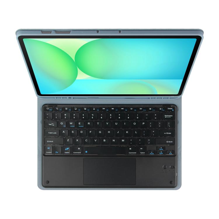 For Samsung Galaxy Tab S10 FE+ PSC-X620 Touchpad Bluetooth Keyboard Leather Tablet Case