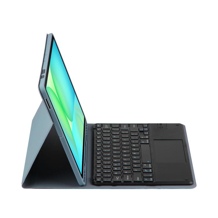 For Samsung Galaxy Tab S10 FE+ PSC-X620 Touchpad Bluetooth Keyboard Leather Tablet Case