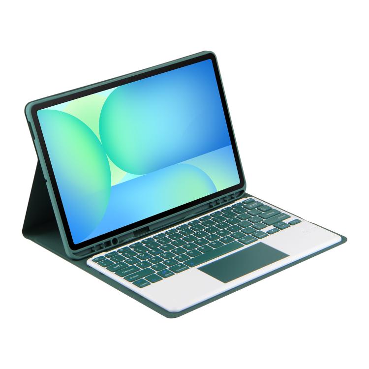 For Samsung Galaxy Tab S10 FE+ PSC-X620 Touchpad Bluetooth Keyboard Leather Tablet Case