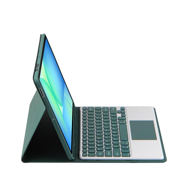For Samsung Galaxy Tab S10 FE+ PSC-X620 Touchpad Bluetooth Keyboard Leather Tablet Case