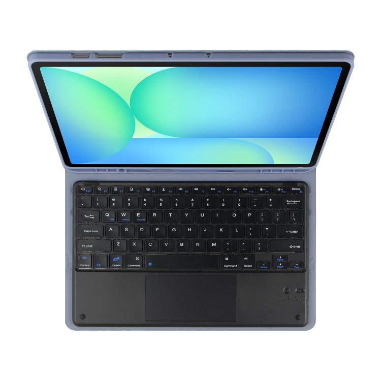 For Samsung Galaxy Tab S10 FE+ PSC-X620 Touchpad Bluetooth Keyboard Leather Tablet Case