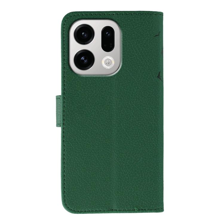 For OPPO Find X9 Feather Pattern Litchi Texture Leather Phone Case