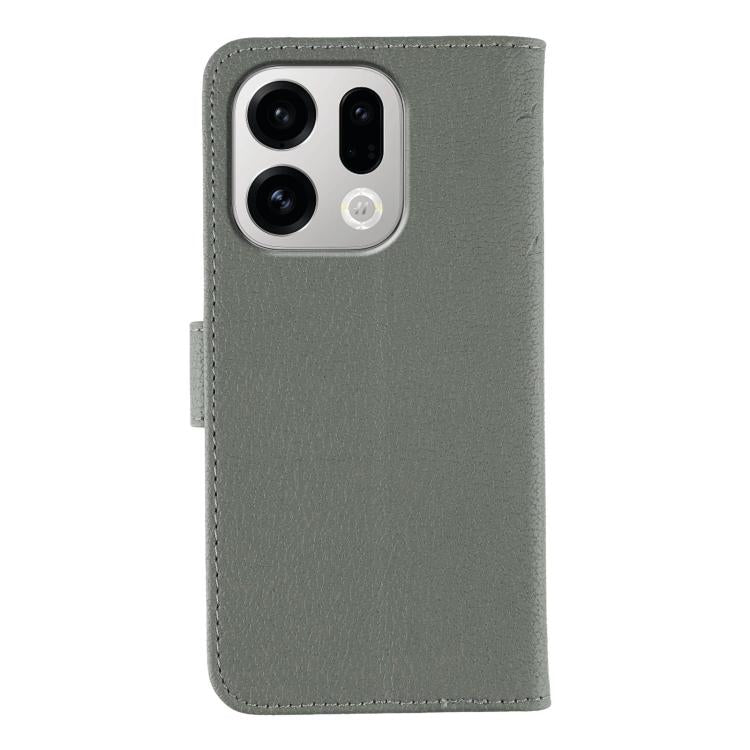 For OPPO Find X9 Feather Pattern Litchi Texture Leather Phone Case