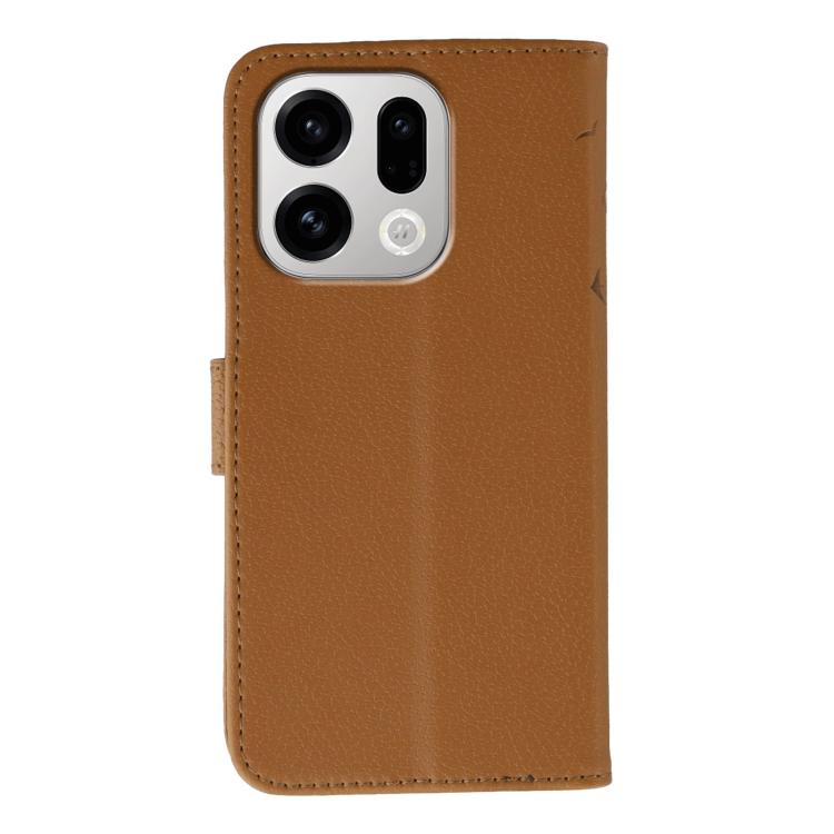 For OPPO Find X9 Feather Pattern Litchi Texture Leather Phone Case