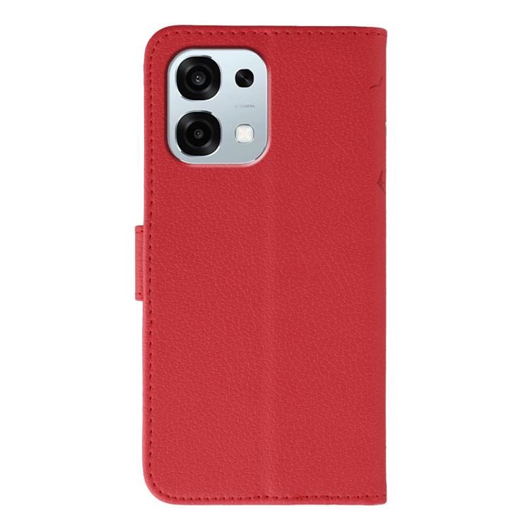 For OPPO A6 Pro 5G Feather Pattern Litchi Texture Leather Phone Case