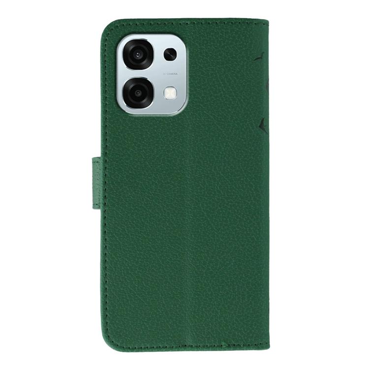 For OPPO A6 Pro 5G Feather Pattern Litchi Texture Leather Phone Case