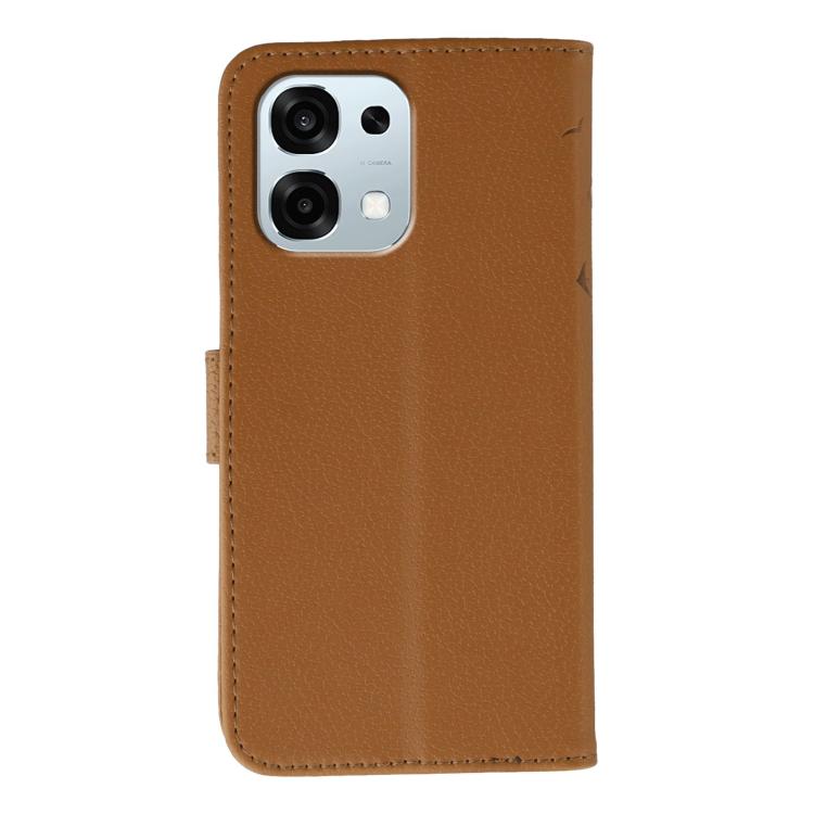 For OPPO A6 Pro 5G Feather Pattern Litchi Texture Leather Phone Case