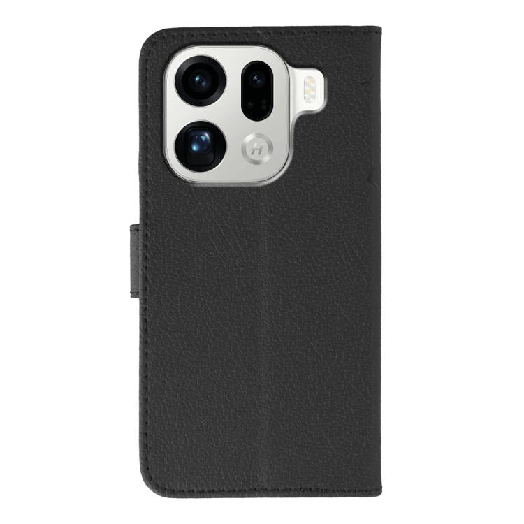 For OPPO Find X9 Pro Feather Pattern Litchi Texture Leather Phone Case