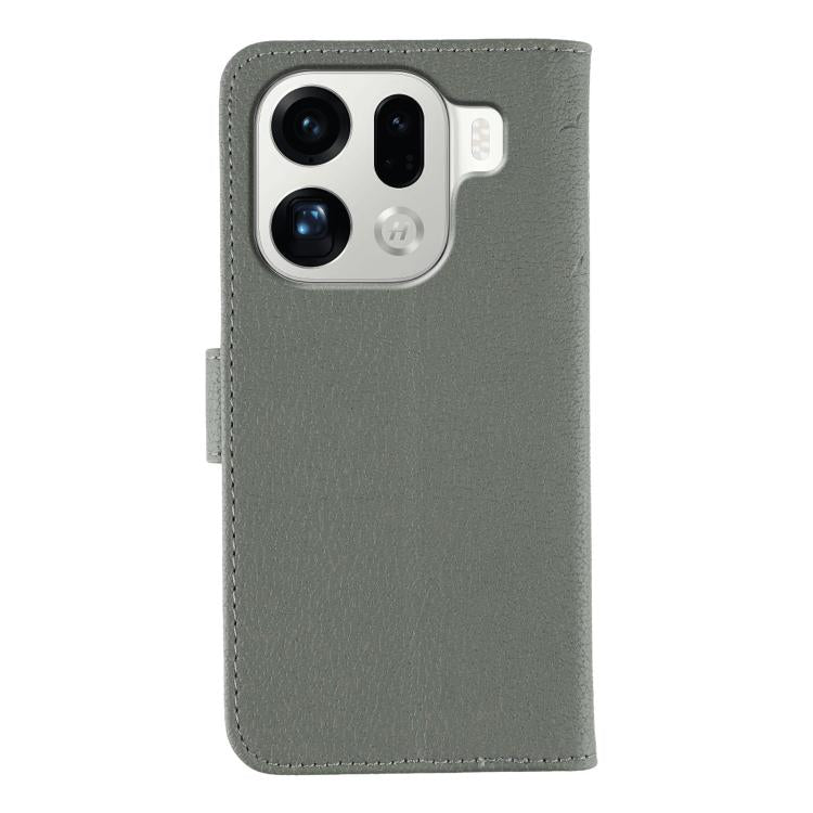 For OPPO Find X9 Pro Feather Pattern Litchi Texture Leather Phone Case