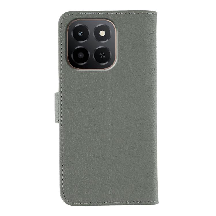 For Honor X6c 4G Feather Pattern Litchi Texture Leather Phone Case