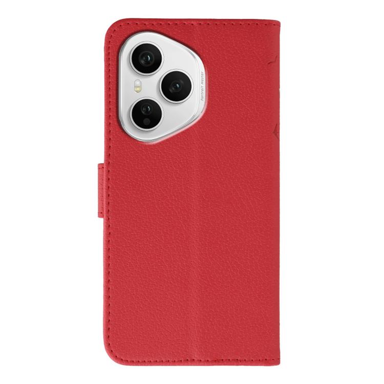 For Honor 400 Pro Global 160.8mm Feather Pattern Litchi Texture Leather Phone Case