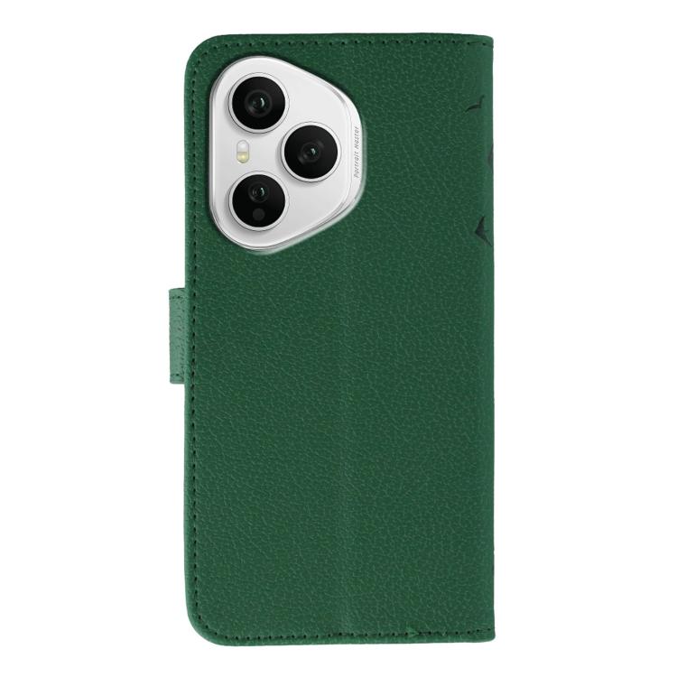 For Honor 400 Pro Global 160.8mm Feather Pattern Litchi Texture Leather Phone Case