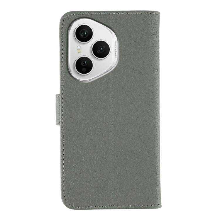 For Honor 400 Pro Global 160.8mm Feather Pattern Litchi Texture Leather Phone Case