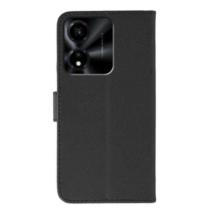 For Honor X5c Plus Feather Pattern Litchi Texture Leather Phone Case