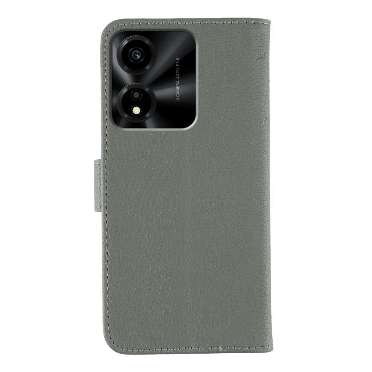 For Honor X5c Plus Feather Pattern Litchi Texture Leather Phone Case