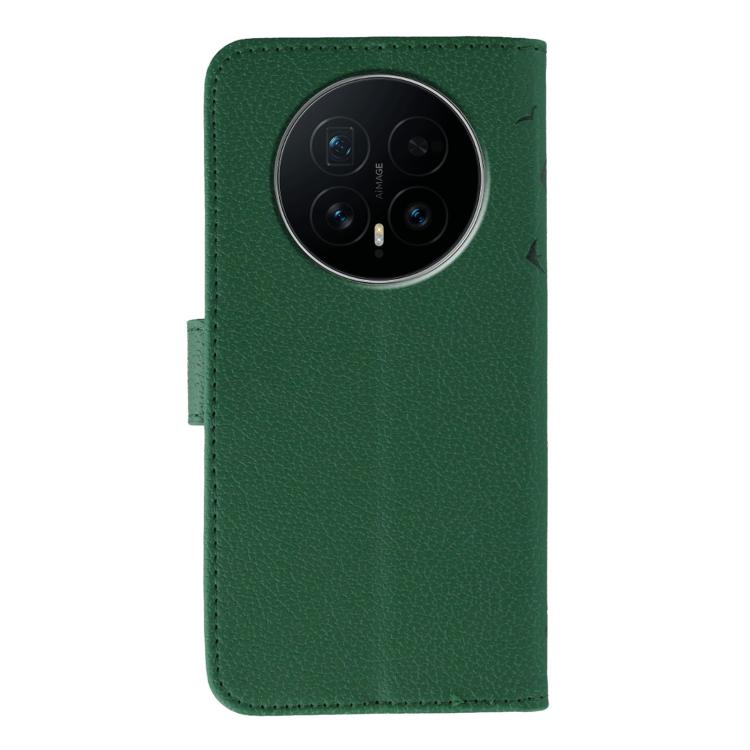 For Honor Magic8 Feather Pattern Litchi Texture Leather Phone Case