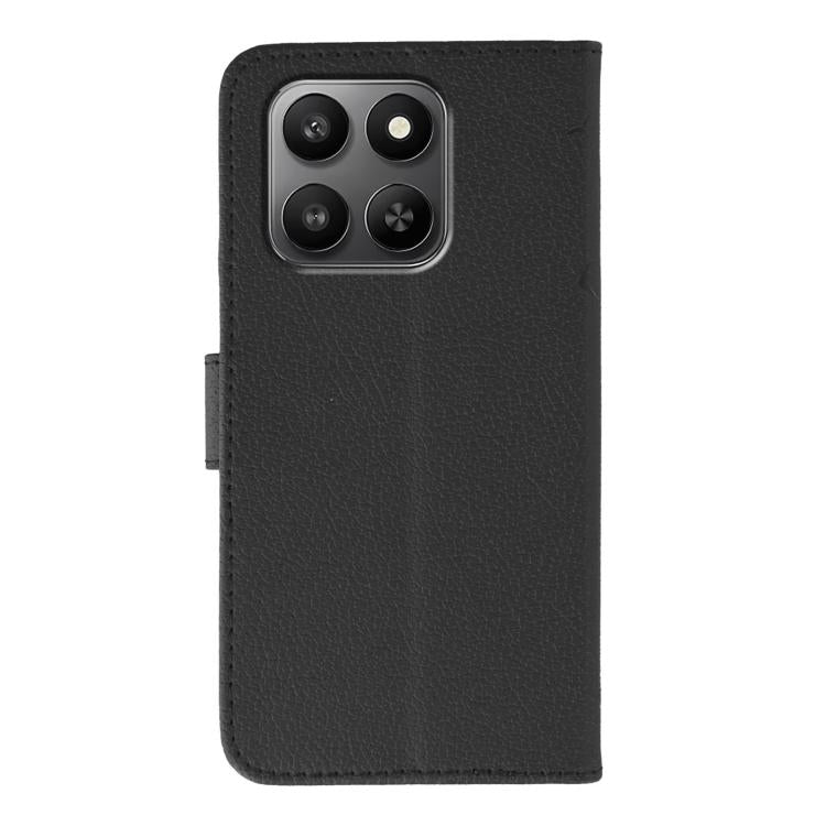 For Honor X7d 5G Feather Pattern Litchi Texture Leather Phone Case