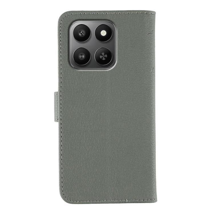 For Honor X7d 5G Feather Pattern Litchi Texture Leather Phone Case
