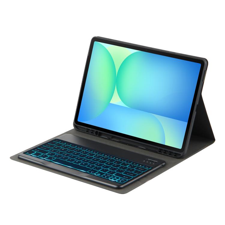 For Samsung Galaxy Tab S10 FE+ PSD-X620 Backlight Bluetooth Keyboard Leather Tablet Case