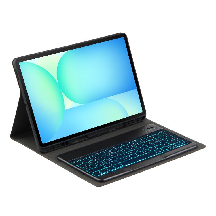 For Samsung Galaxy Tab S10 FE+ PSD-X620 Backlight Bluetooth Keyboard Leather Tablet Case