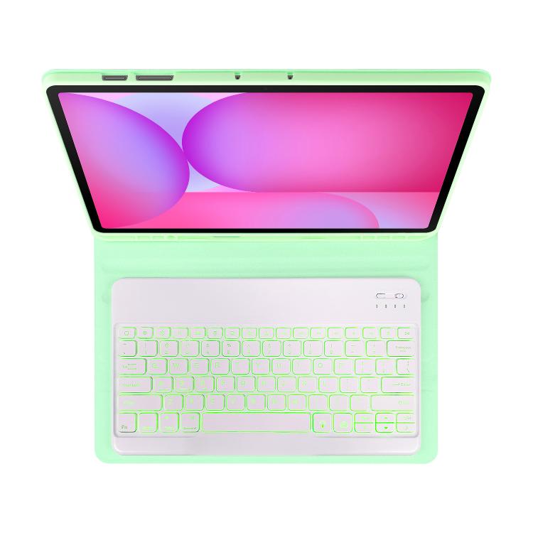 For Samsung Galaxy Tab S10 FE+ PSD-X620 Backlight Bluetooth Keyboard Leather Tablet Case