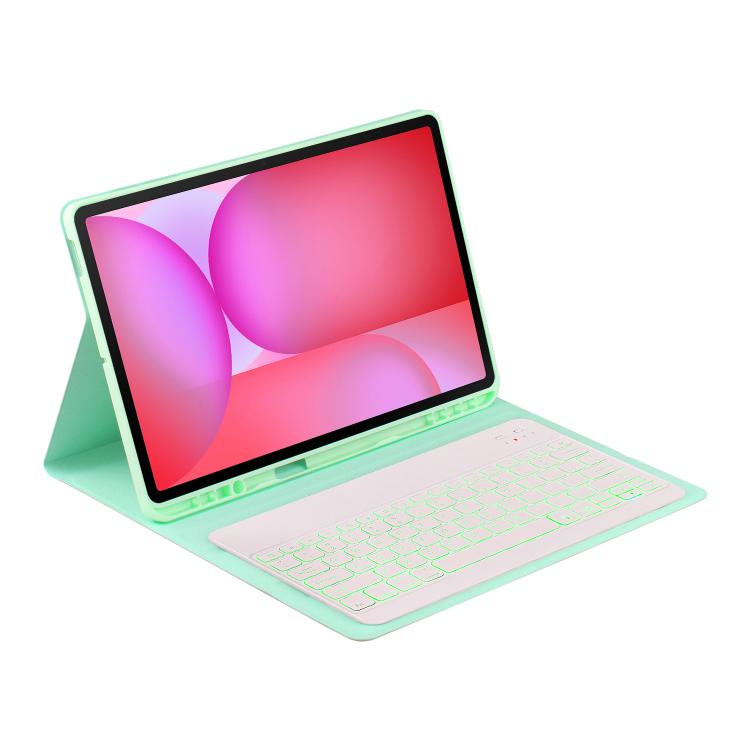 For Samsung Galaxy Tab S10 FE+ PSD-X620 Backlight Bluetooth Keyboard Leather Tablet Case