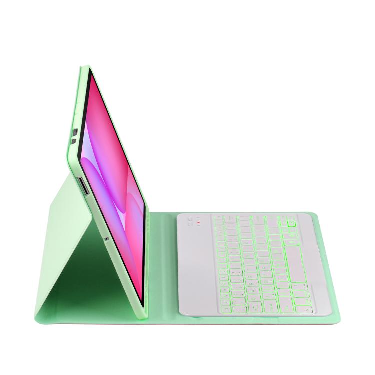 For Samsung Galaxy Tab S10 FE+ PSD-X620 Backlight Bluetooth Keyboard Leather Tablet Case