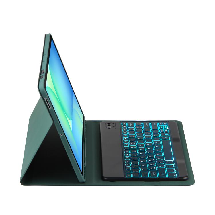 For Samsung Galaxy Tab S10 FE+ PSD-X620 Backlight Bluetooth Keyboard Leather Tablet Case