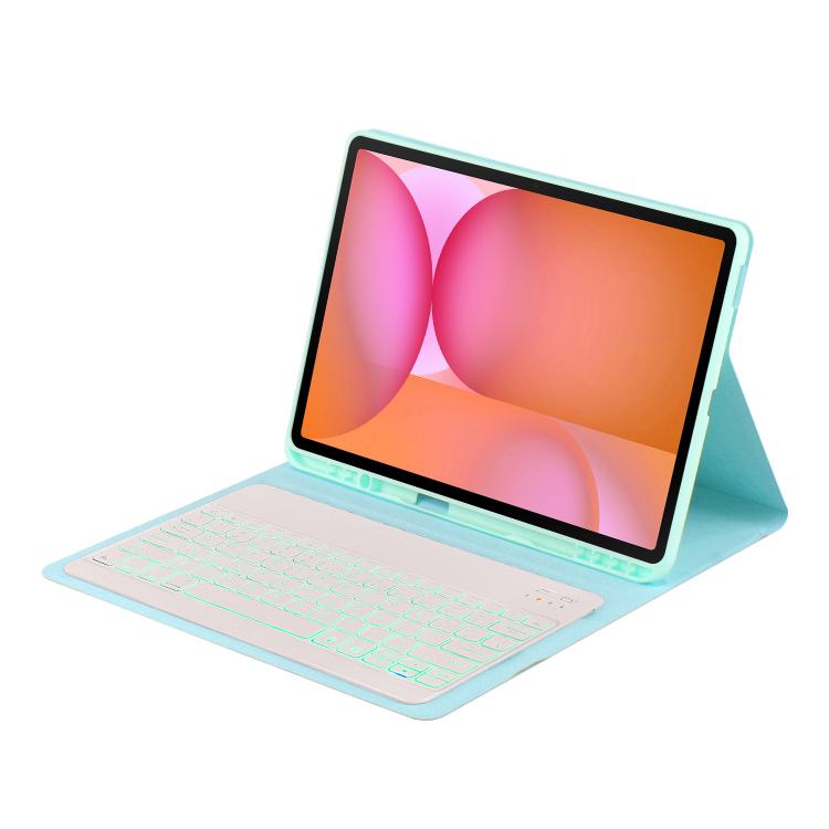 For Samsung Galaxy Tab S10 FE+ PSD-X620 Backlight Bluetooth Keyboard Leather Tablet Case