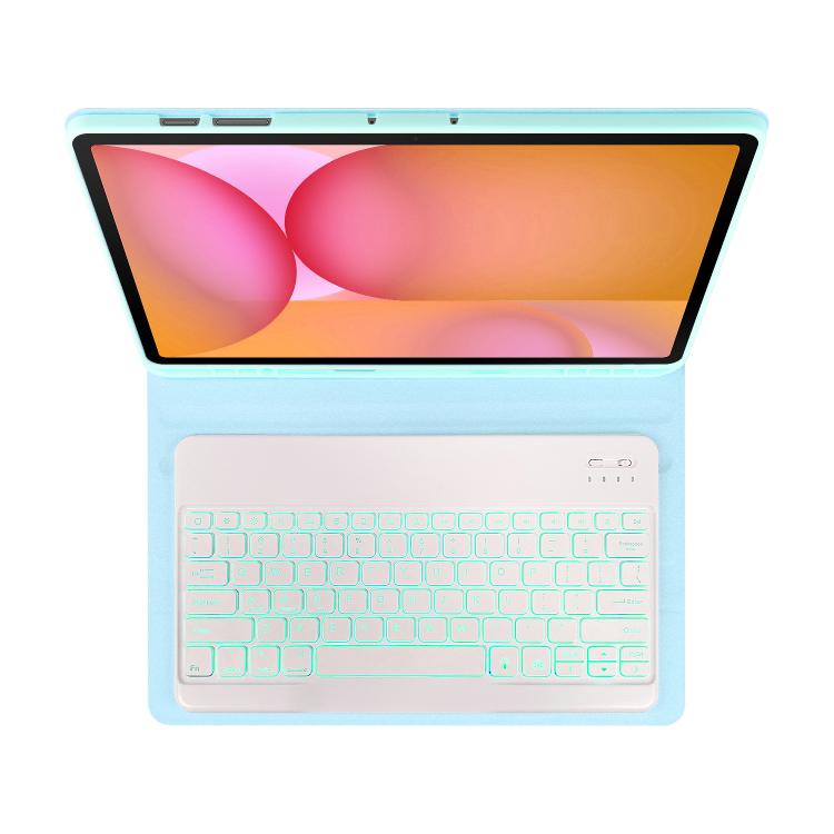 For Samsung Galaxy Tab S10 FE+ PSD-X620 Backlight Bluetooth Keyboard Leather Tablet Case