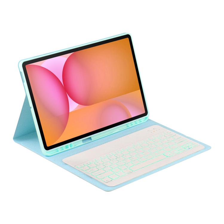 For Samsung Galaxy Tab S10 FE+ PSD-X620 Backlight Bluetooth Keyboard Leather Tablet Case