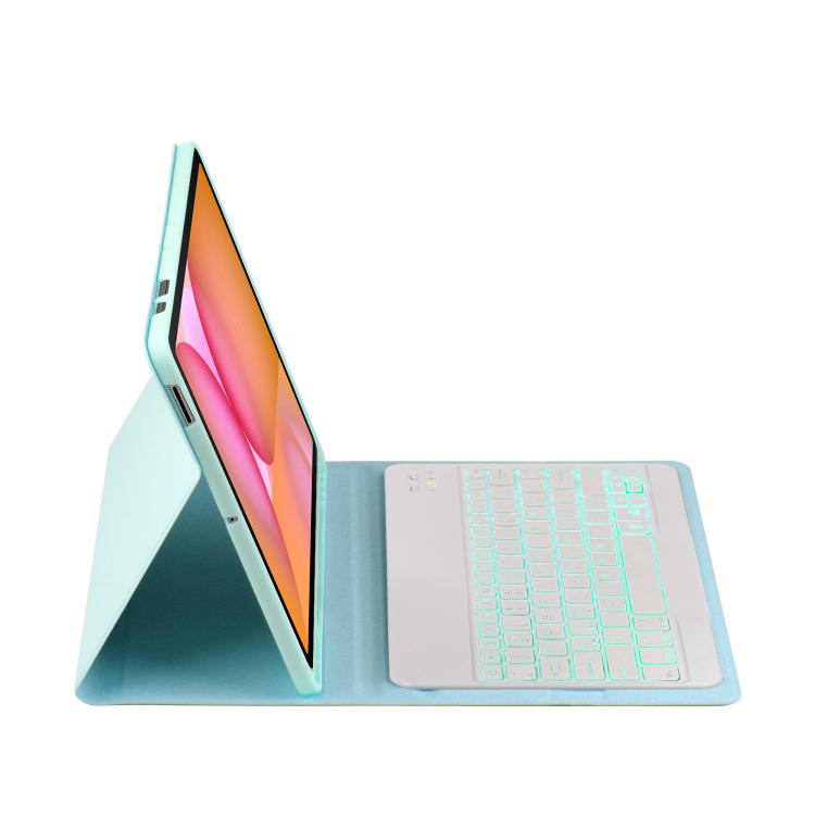 For Samsung Galaxy Tab S10 FE+ PSD-X620 Backlight Bluetooth Keyboard Leather Tablet Case