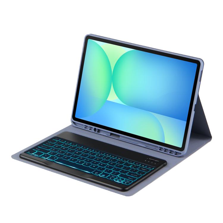 For Samsung Galaxy Tab S10 FE+ PSD-X620 Backlight Bluetooth Keyboard Leather Tablet Case