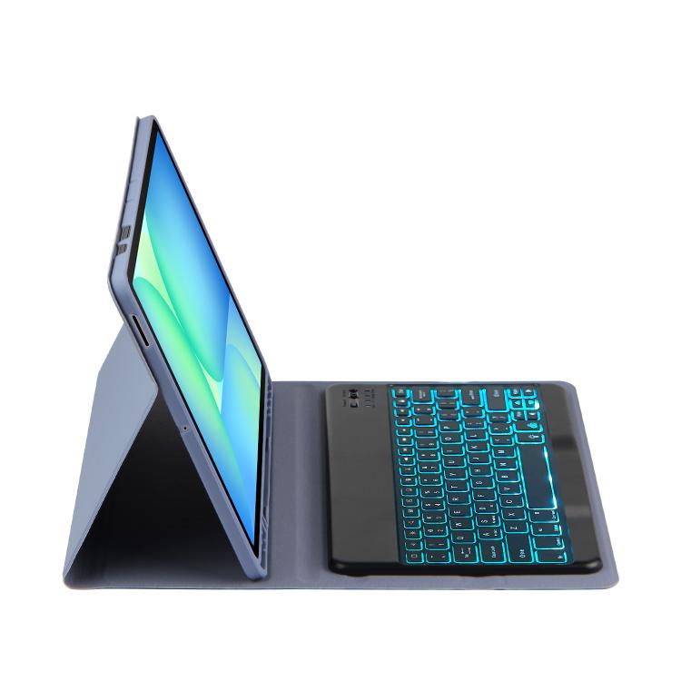 For Samsung Galaxy Tab S10 FE+ PSD-X620 Backlight Bluetooth Keyboard Leather Tablet Case