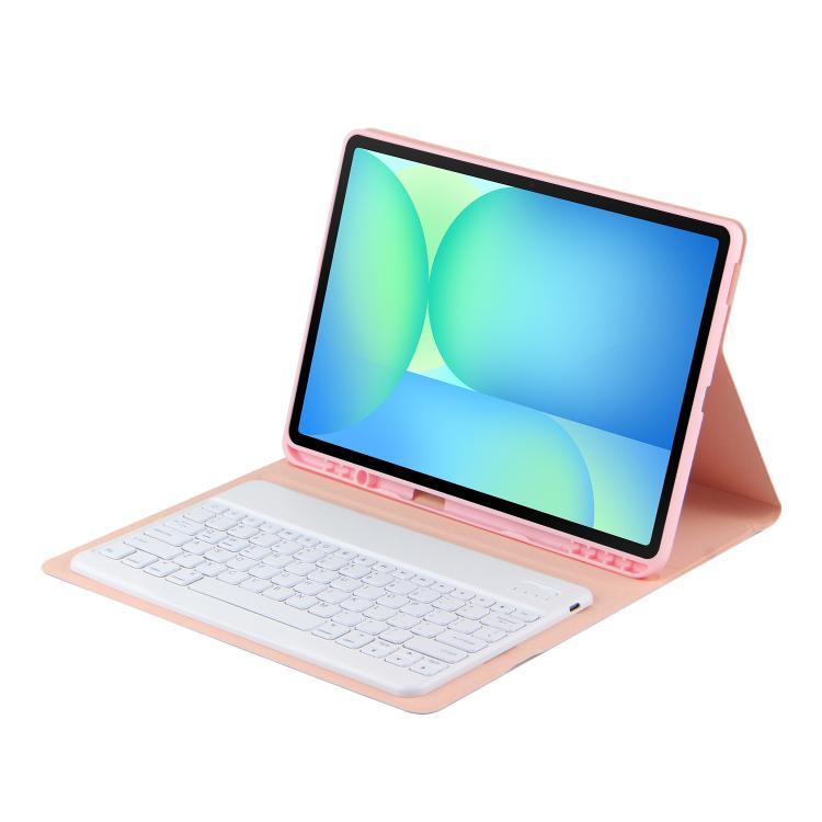For Samsung Galaxy Tab S10 FE+ PS-X620 Basics Bluetooth Keyboard Leather Tablet Case