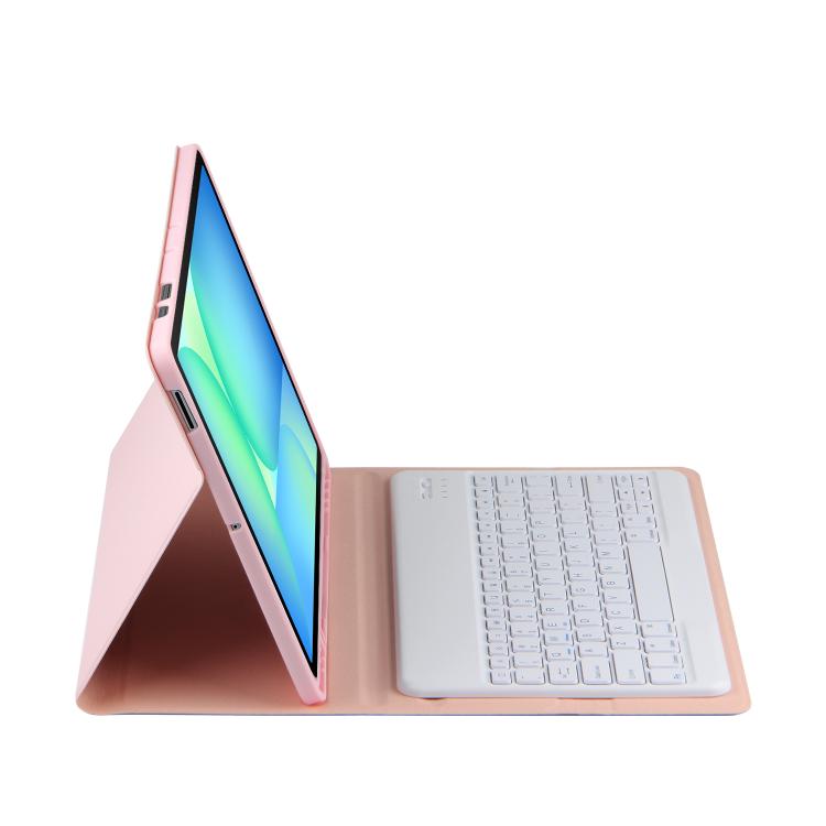 For Samsung Galaxy Tab S10 FE+ PS-X620 Basics Bluetooth Keyboard Leather Tablet Case
