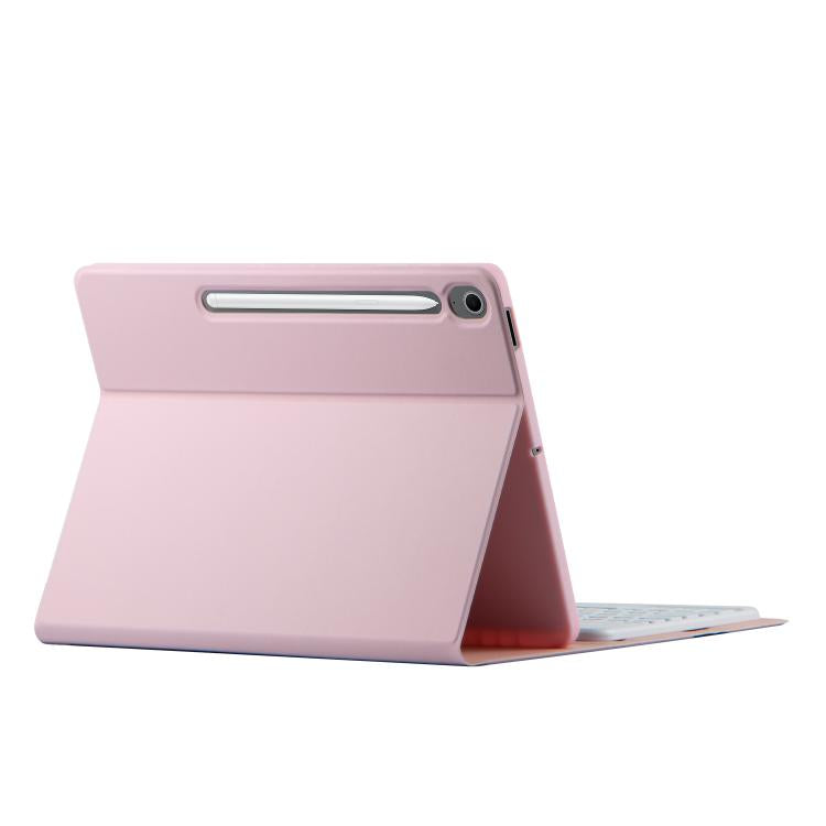 For Samsung Galaxy Tab S10 FE+ PS-X620 Basics Bluetooth Keyboard Leather Tablet Case