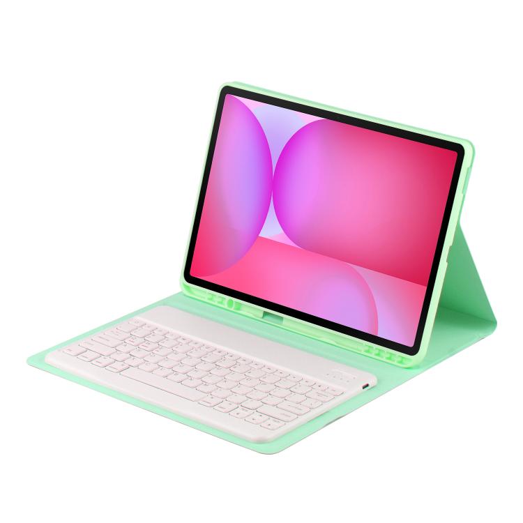 For Samsung Galaxy Tab S10 FE+ PS-X620 Basics Bluetooth Keyboard Leather Tablet Case