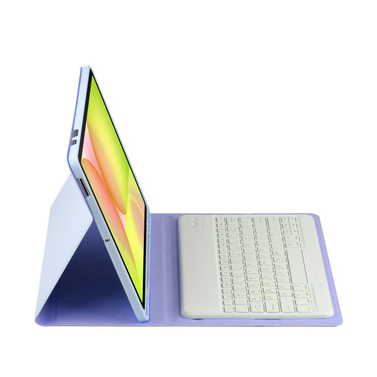 For Samsung Galaxy Tab S10 FE+ PS-X620 Basics Bluetooth Keyboard Leather Tablet Case
