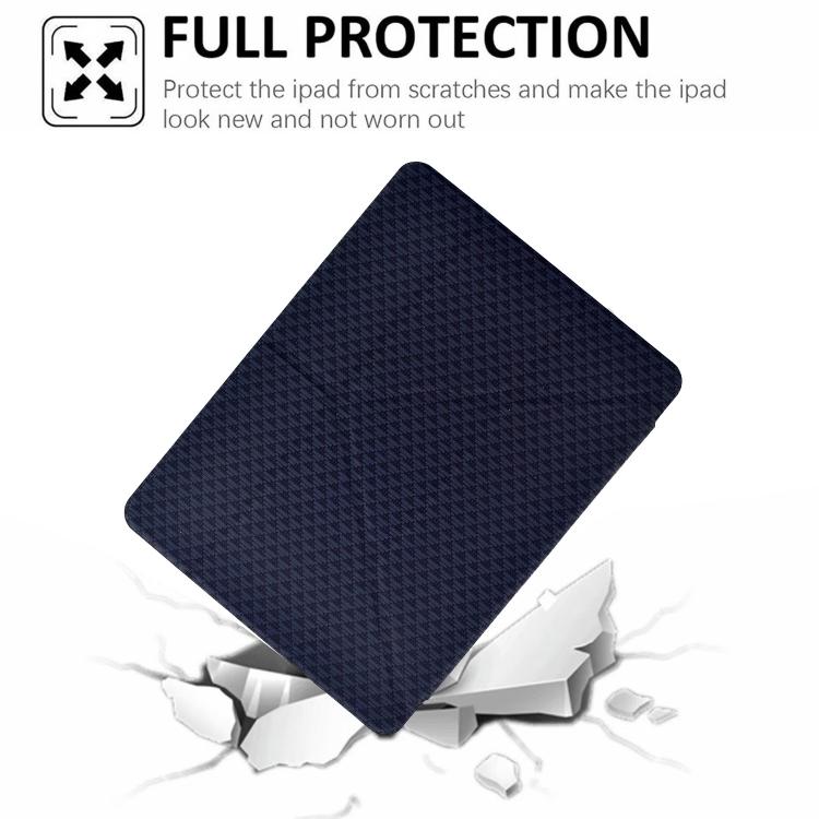 For Samsung Galaxy Tab S10 FE / S9 Y-Fold Pyramid Texture Smart Leather Tablet Case