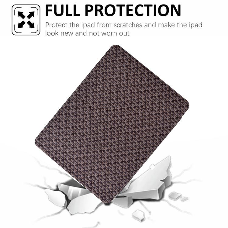 For Samsung Galaxy Tab A11+ / A9+ Y-Fold Pyramid Texture Smart Leather Tablet Case