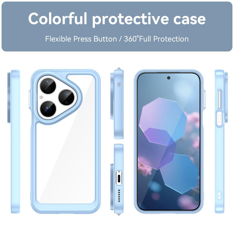 For Huawei Pura 80 5G Colorful Series Acrylic Hybrid TPU Phone Case
