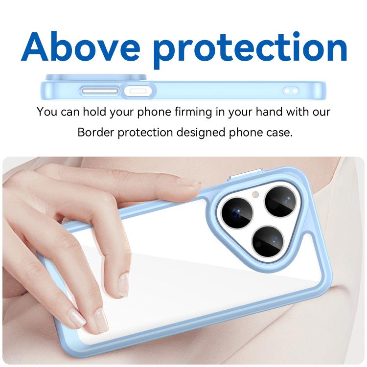 For Huawei Pura 80 5G Colorful Series Acrylic Hybrid TPU Phone Case